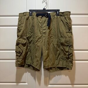 Timberland Cargo Shorts Belted Casual Outdoor Hiking Olive Green XXL‎
